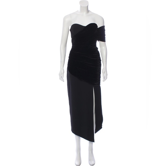 Misha Collection Marietta Dress Black Velvet - Picture 3 of 9